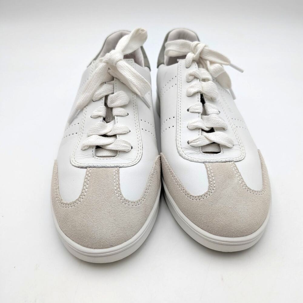 FRANKIE4 Drew Lace-Up Sneaker Shoes Round Toe Women's White Size US8 EU38 - Picture 2 of 11